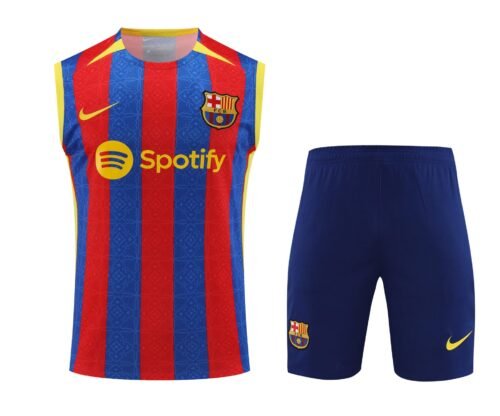 Conjunto tirantes FC Barcelona azul y rojo clásico