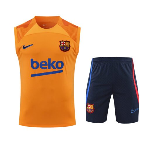 Conjunto tirantes FC Barcelona naranja
