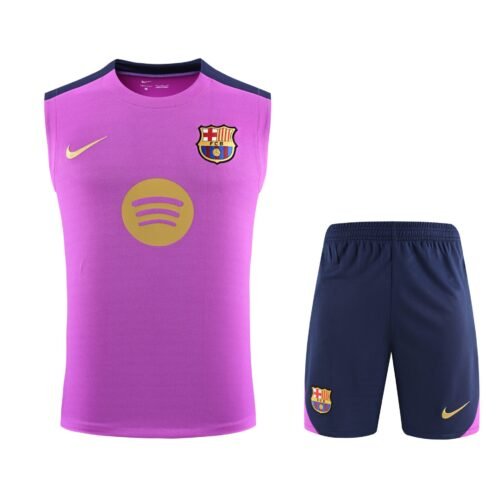 Conjunto tirantes FC Barcelona morado