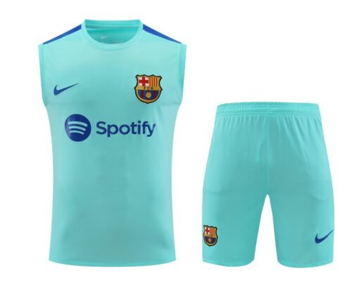 Conjunto tirantes FC Barcelona azul claro