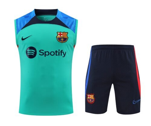 Conjunto tirantes FC Barcelona azul claro y azul