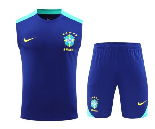 Conjunto tirantes Brasil azul marino