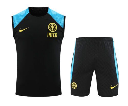 Conjunto tirantes Inter de Milán negro y azul