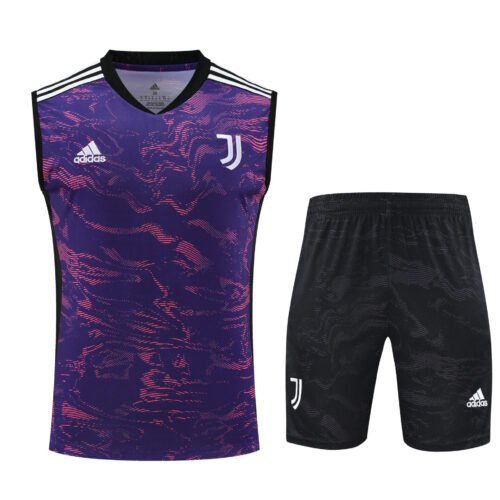 Conjunto tirantes Juventus morado y rosa