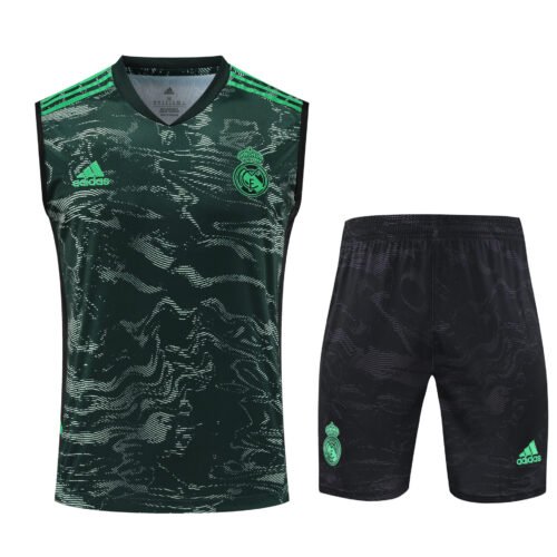 Conjunto tirantes Real Madrid verde y negro
