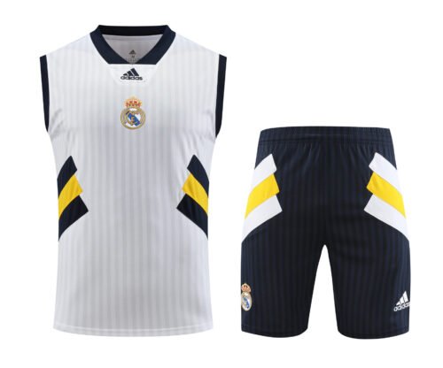 Conjunto tirantes Real Madrid blanco rayas
