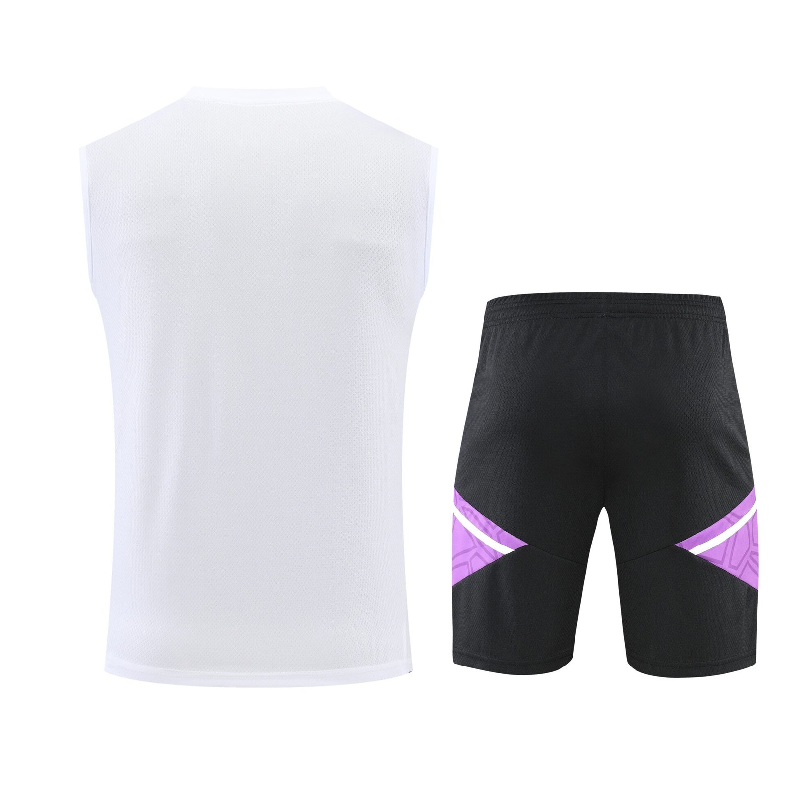 Conjunto tirantes Real Madrid blanco y morado - Imagen 3