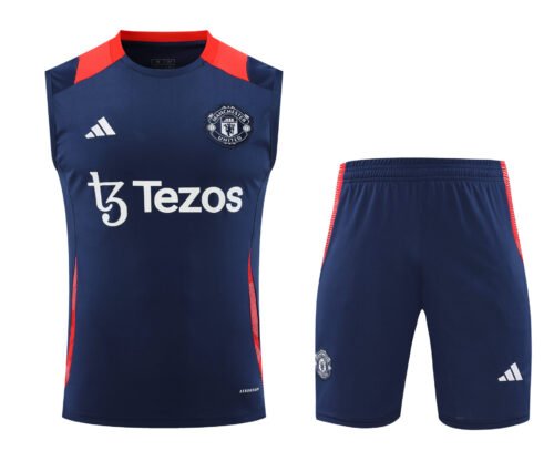 Conjunto tirantes Manchester United azul oscuro