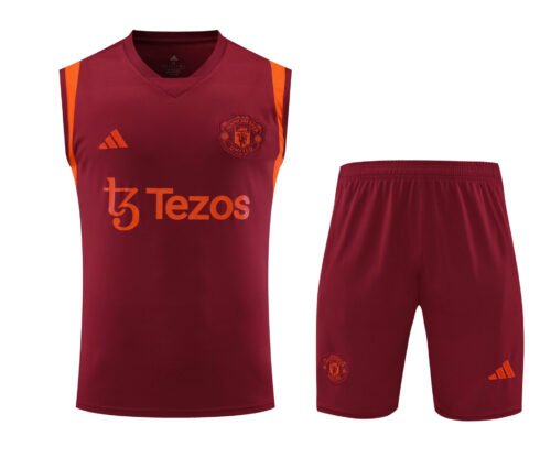 Conjunto tirantes Manchester United rojo oscuro