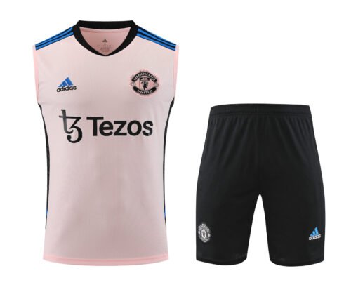 Conjunto tirantes Manchester United rosa claro