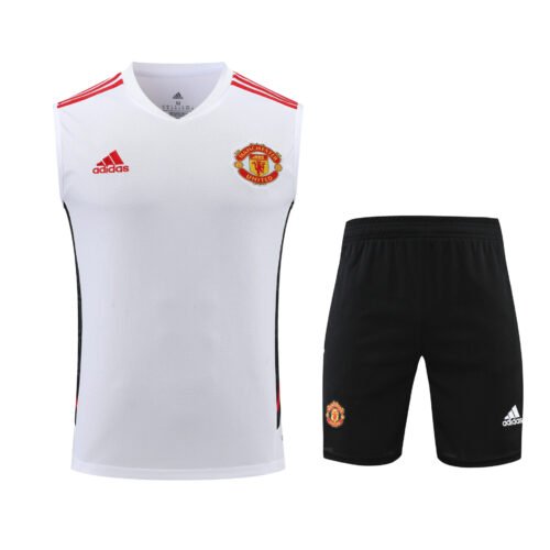 Conjunto tirantes Manchester United blanco y negro