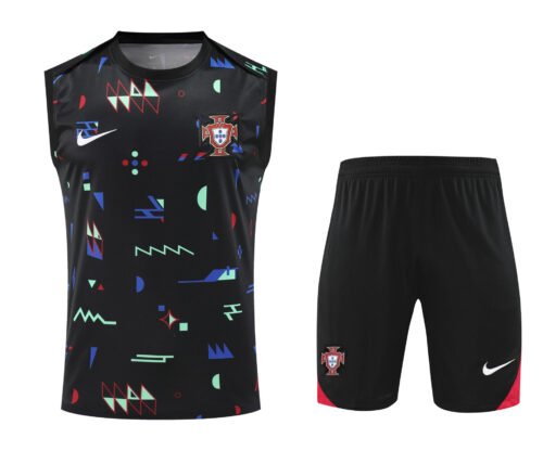 Conjunto tirantes Portugal negro estilo picasso