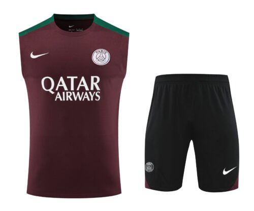 Conjunto tirantes PSG marrón