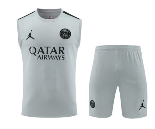 Conjunto tirantes PSG gris claro