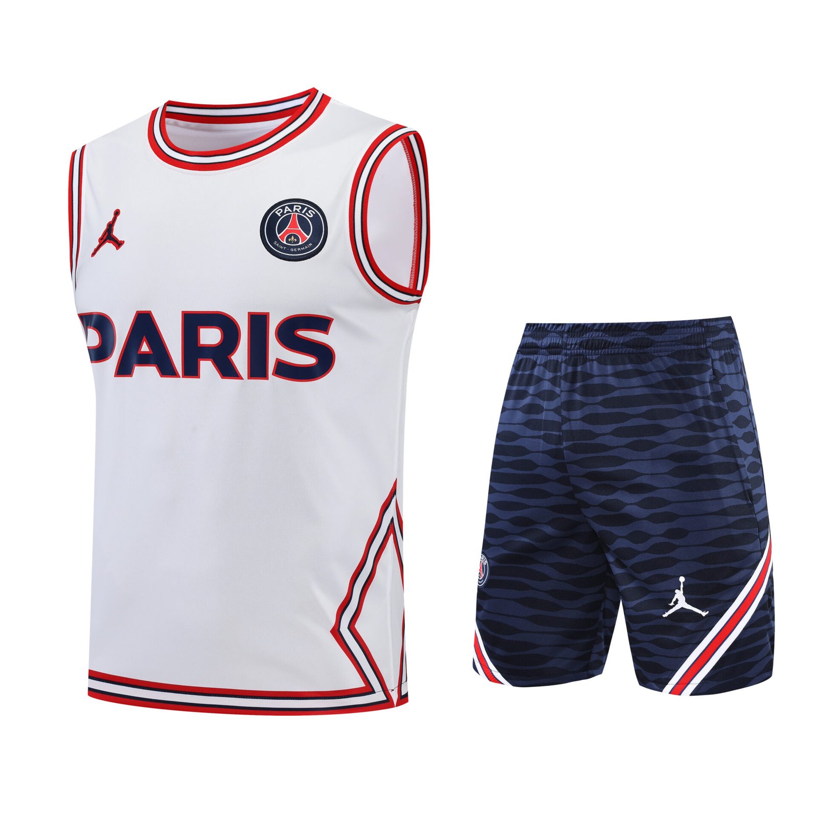 Conjunto tirantes PSG blanco Paris - Imagen 2
