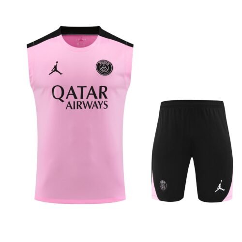 Conjunto tirantes PSG rosa