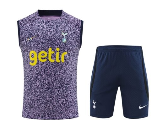 Conjunto tirantes Tottenham Hotspur morado y negro puntos